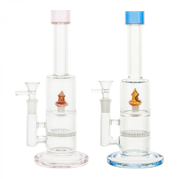 Бонг Bubbler Double Honeycomb Percolator - Бонги - Бонги стеклянные - Прямые бонги - Магазин бонгов бонгшоп.рф